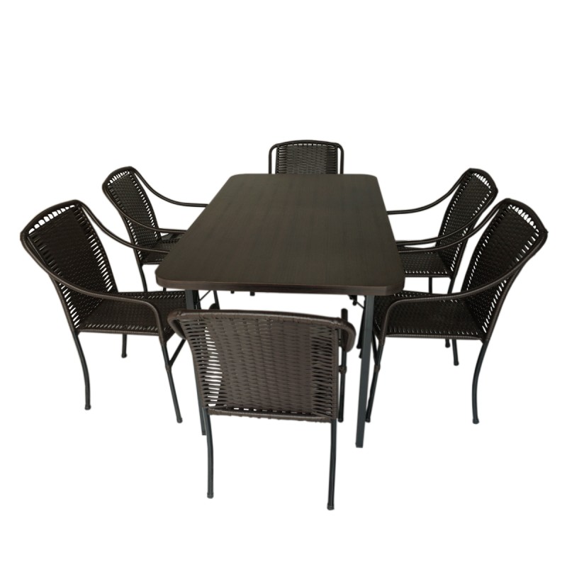 #003 JUEGO DE COMEDOR DE 6 SILLAS ABRIELLE