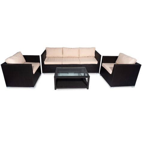 #011 JUEGO DE LIVING VENECIA TABACO